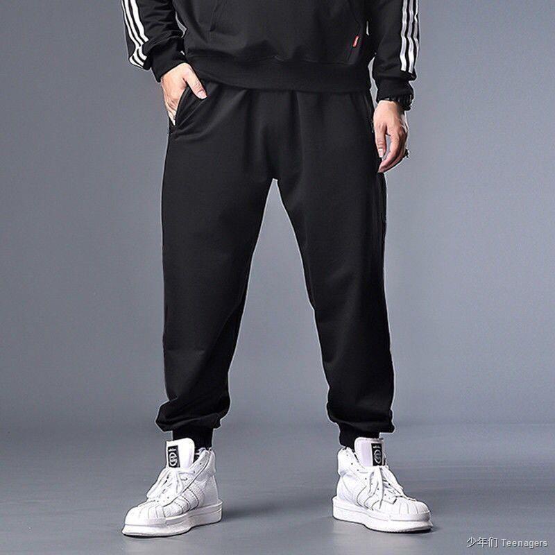 Spring and Autumn Men s Bundled Stretch Sweatpants Fat Loose Casual ...