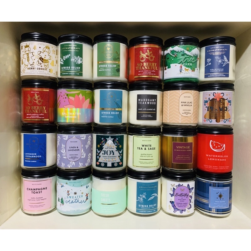 [AUTHENTIC] Bath and Body Works Candle Single Wick7 oz | Shopee Philippines