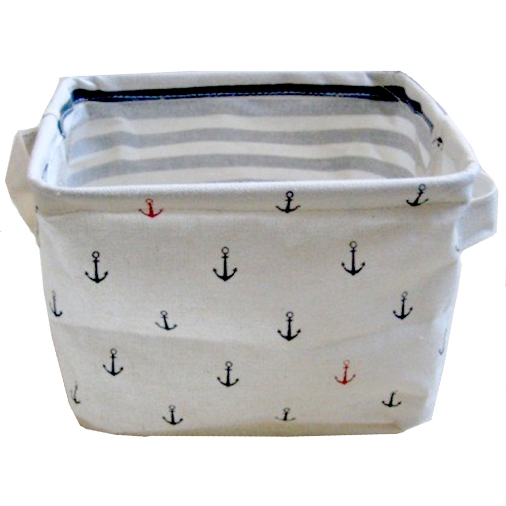 30 x 40 x 23 cm Small Storage Rect'l Basket Laundry Hamper/ Folding Toy