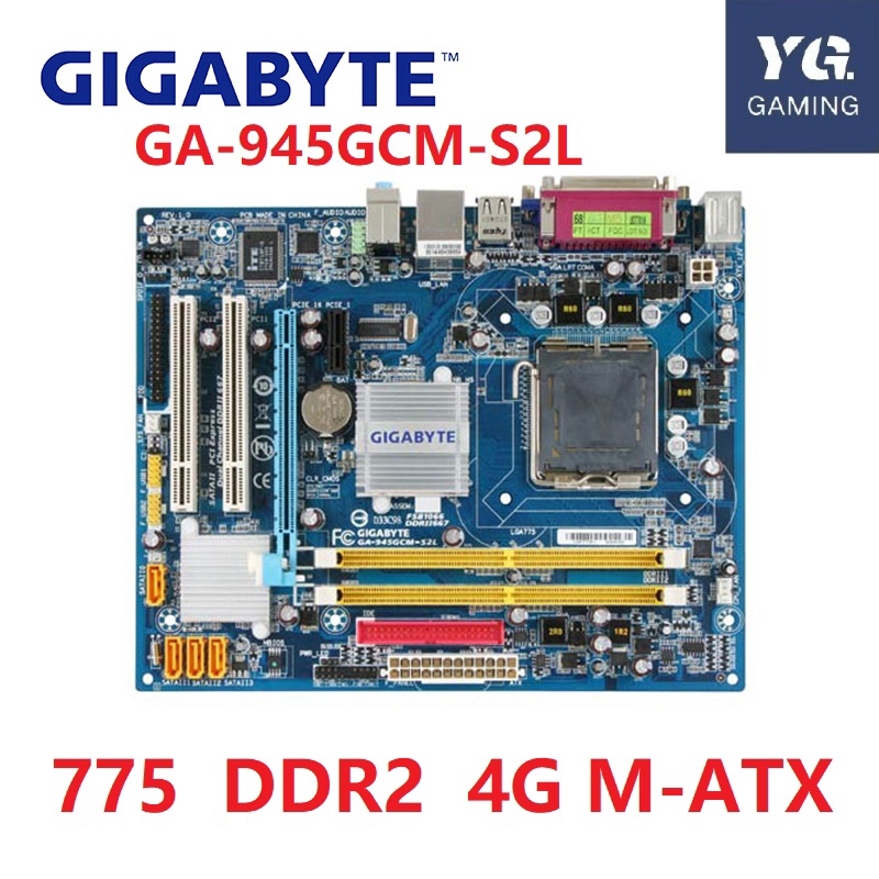 Gigabyte GA-945GCM-S2L Motherboard LGA 775 945GC DDR2 USB 4G 945GCM-S2L ...