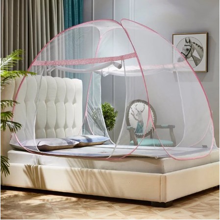 Double bed size folding mosquito net 180cm king size CO