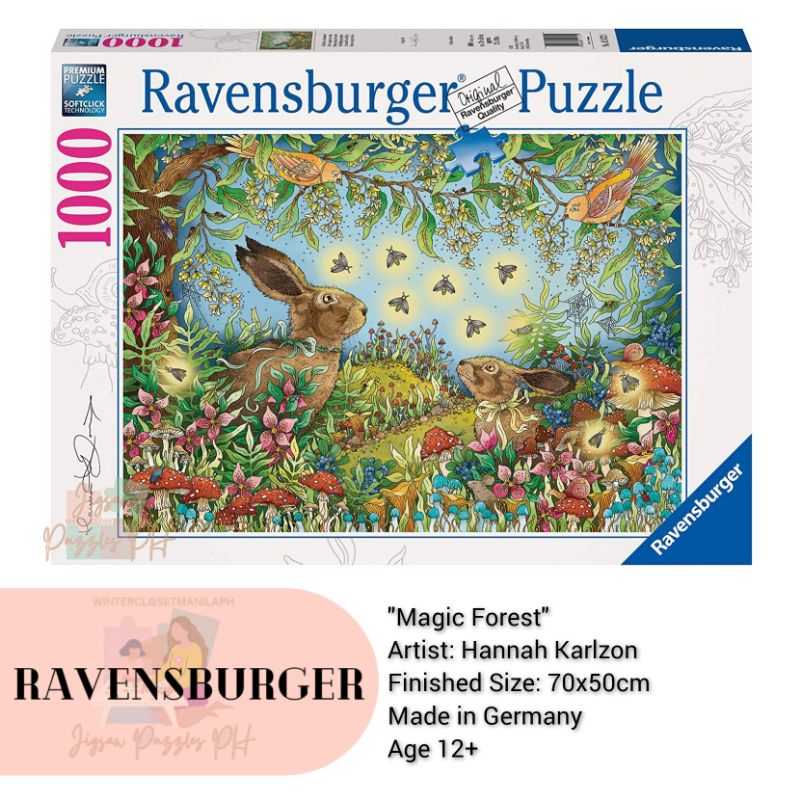 Ravensburger 1000 piece Jigsaw Puzzle - Enchanted Forest | Shopee ...