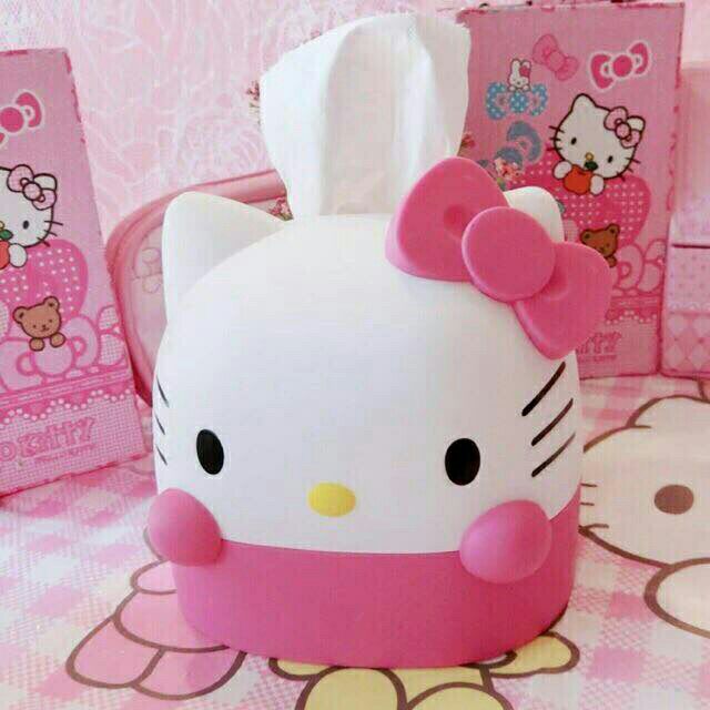 PEVC.ph shop.Hello.kitty.Face.Tissue Holder Darkpink 263 Shopee