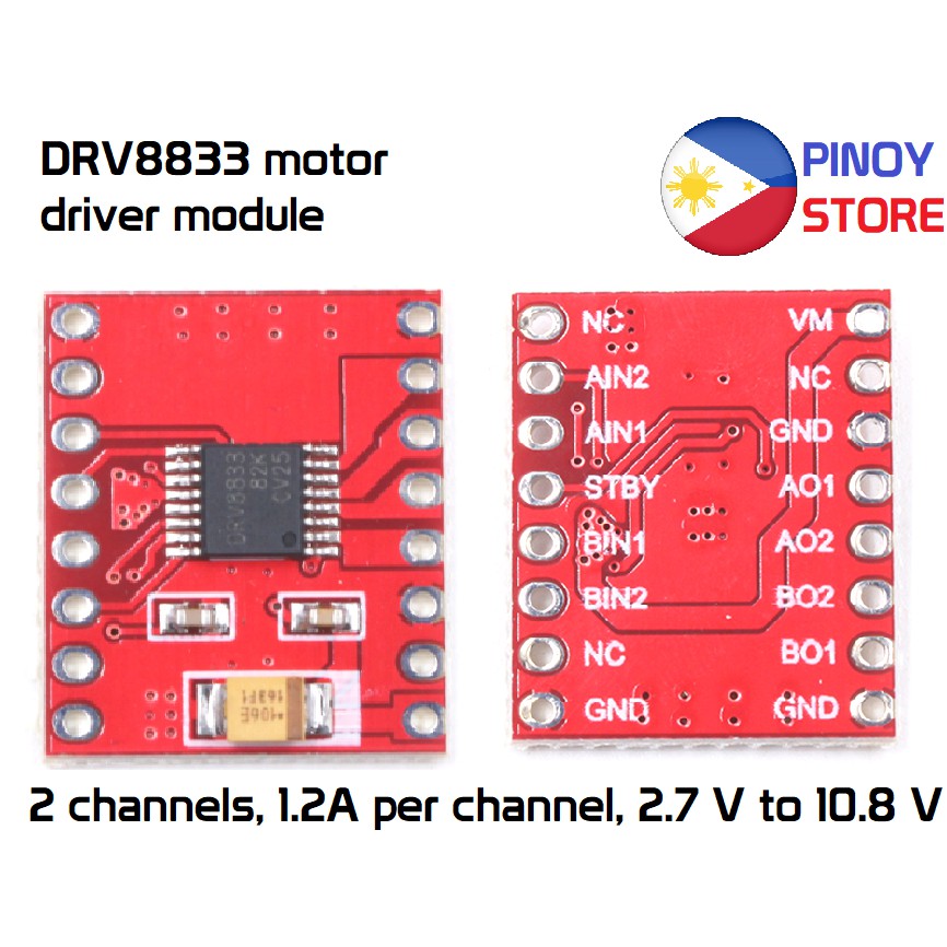 Interfacing DRV8833 Dual Motor Driver Module With Arduino