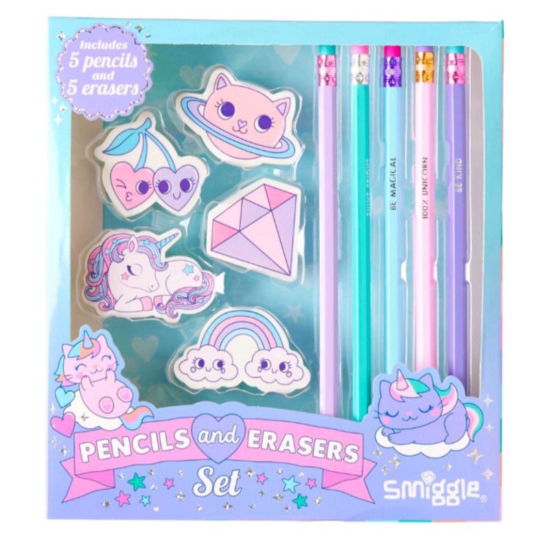Smiggle Pencil and eraser set Shopee Philippines