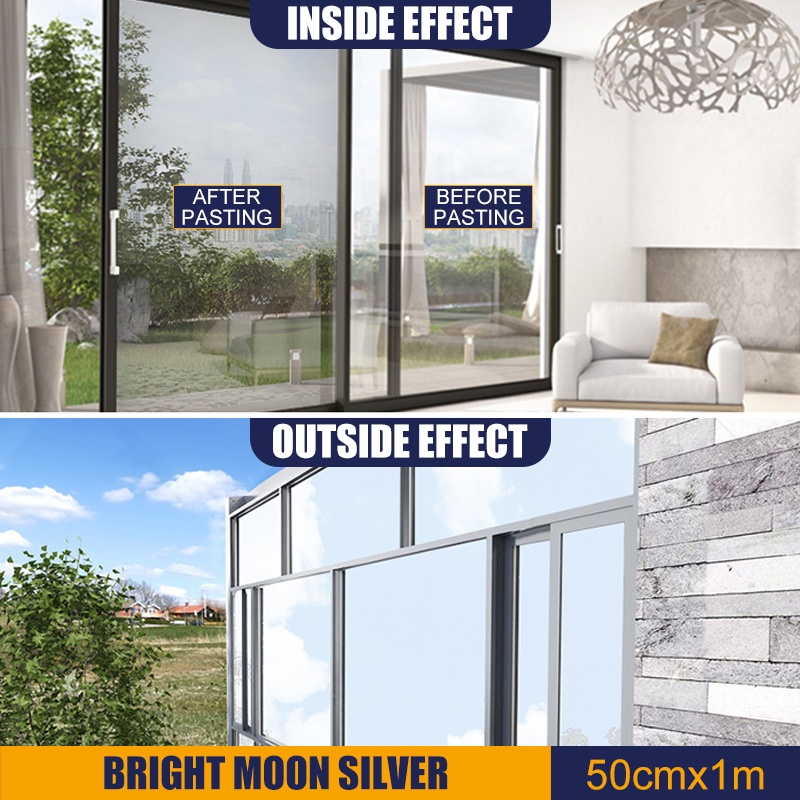 Window Film One-Way Perspective Privacy Film Thermal Insulation Glass ...