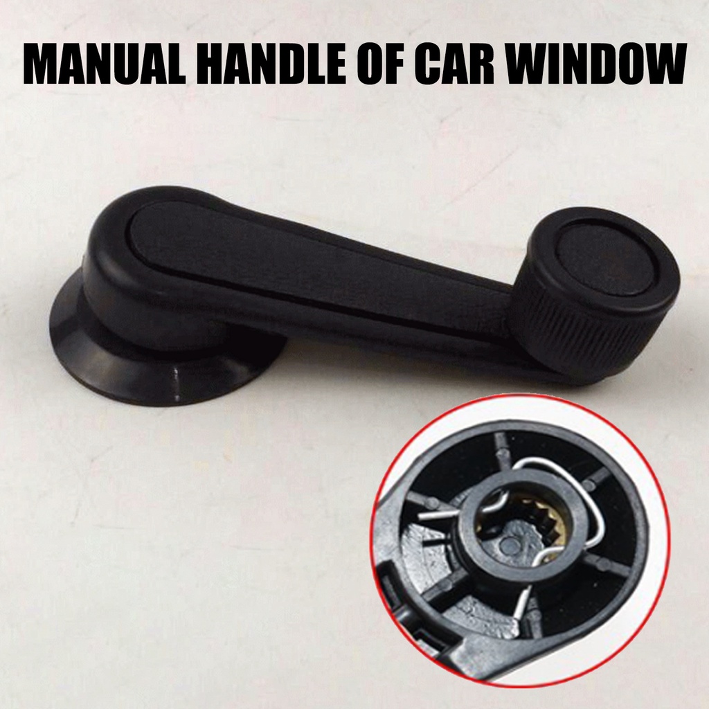 2PCS Universal Car Window Winder Crank Handle Black Left Right Door