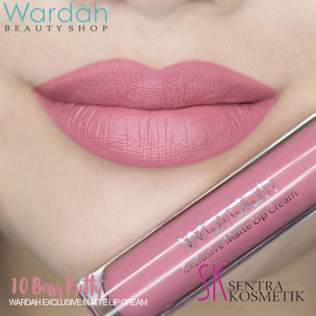 Wardah Exclusive Matte Lip Cream No. 10 (Barry Pretty) | Shopee Philippines