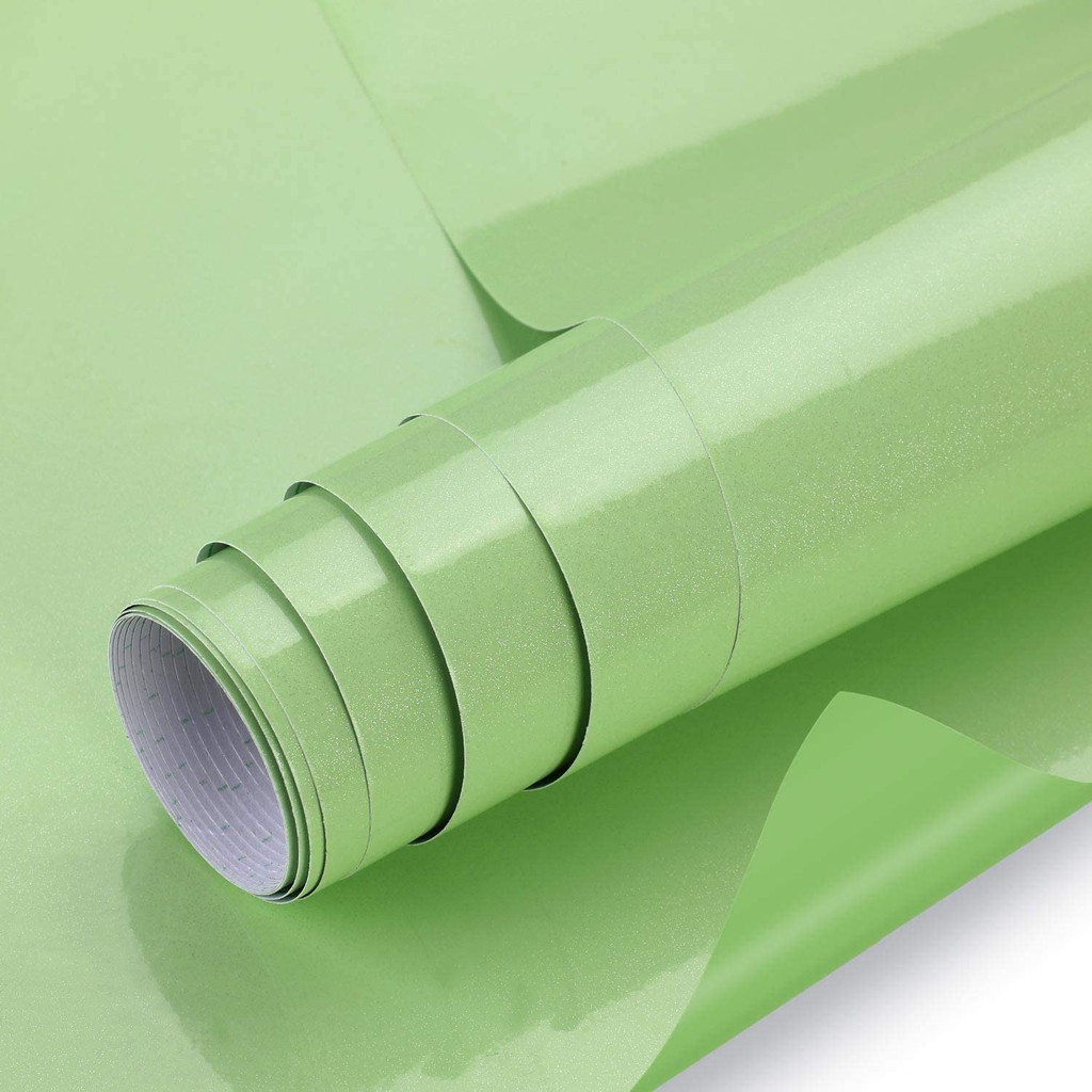 Glossy Wallpaper 5m x40cm Vinyl Contact Paper for Kitchen Door