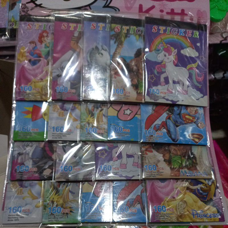 20PCS ASSTD CHARACTER STICKER BOOKLET PAD | Shopee Philippines