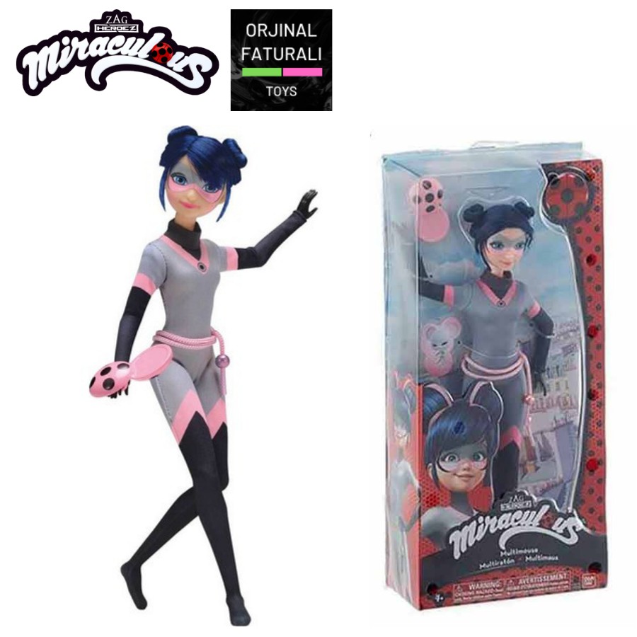 MIRACULOUS Ladybug Black Cat Multimouse Doll with Miraculous Miracle ...