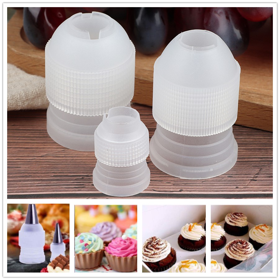 [BETTER] Small Middle Large Coupler Adaptor Icing Piping Nozzle Bag ...