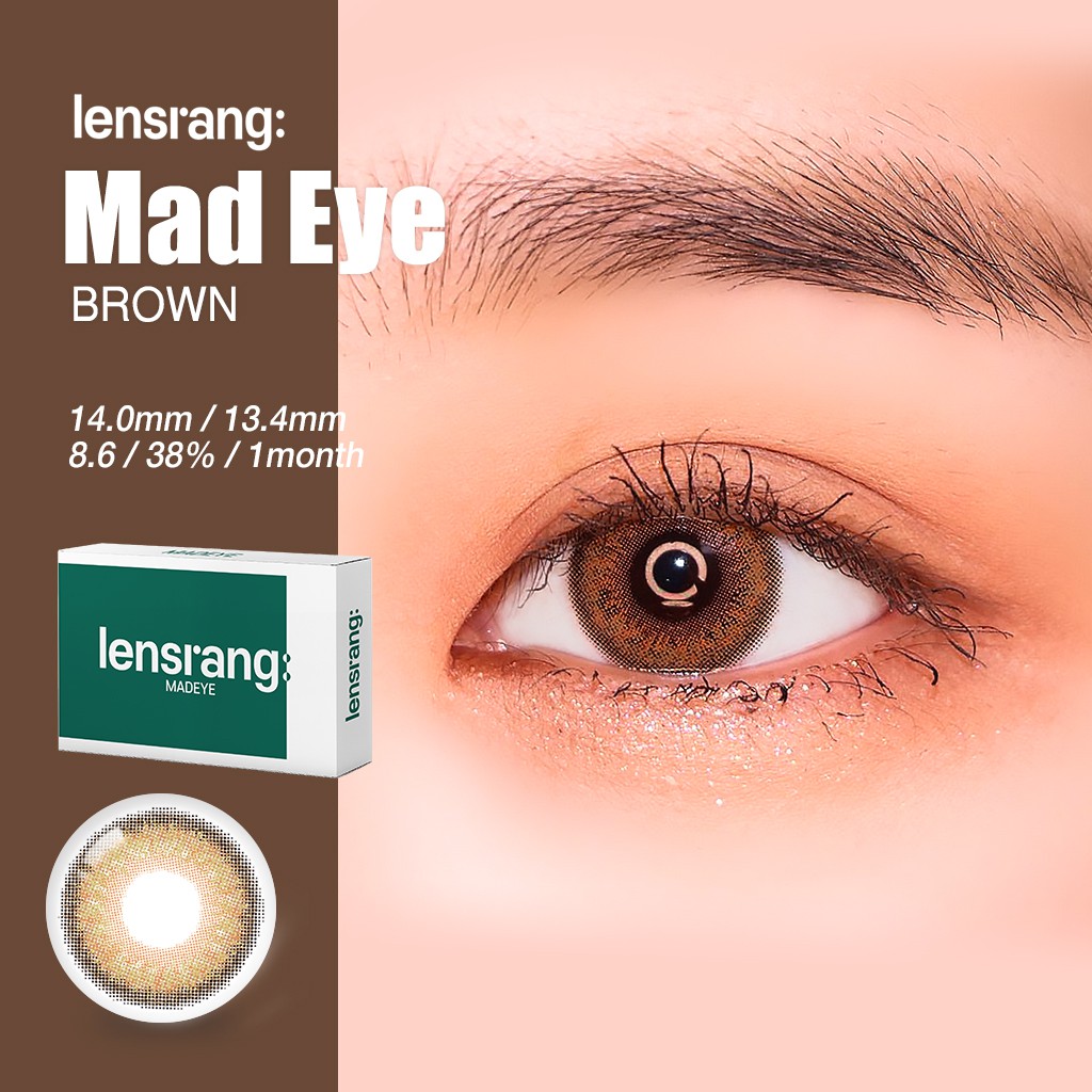 Olola & Lensrang Mad Eye Brown color contact lens | Shopee Philippines