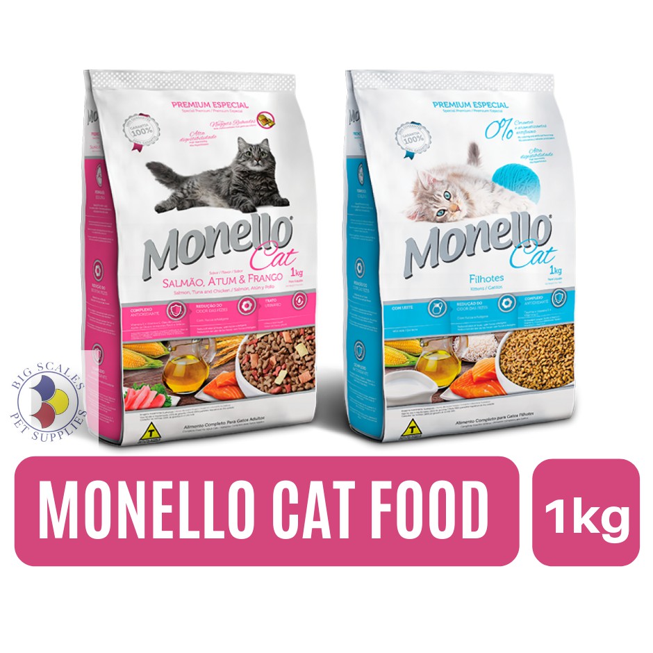 Monello Cat Food For All Ages Kitten 1KG Original Packaging