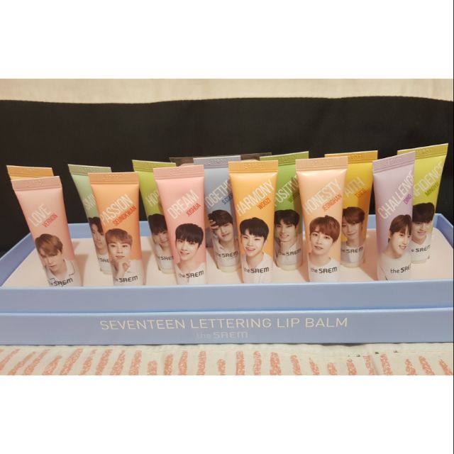 Seventeen The Saem Lettering Lip Balm with PC | Shopee Philippines