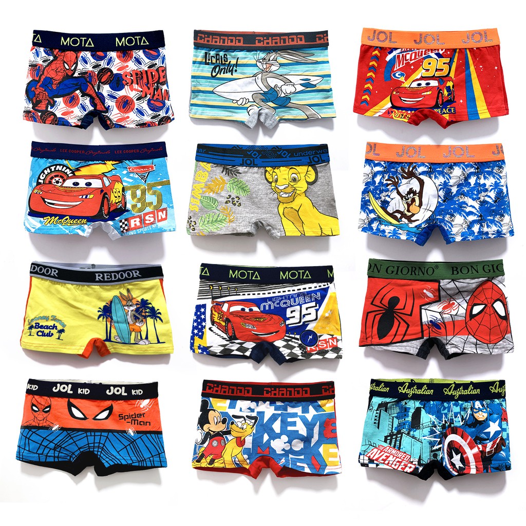 Catwalk Cartoon Boxer Brief for kids Boys Premium Underwear Cotton