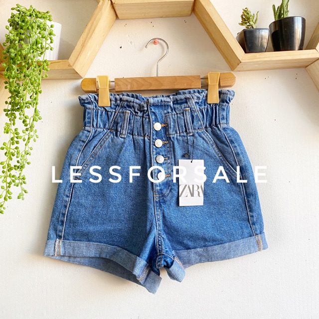 Zara paper bag shorts sales