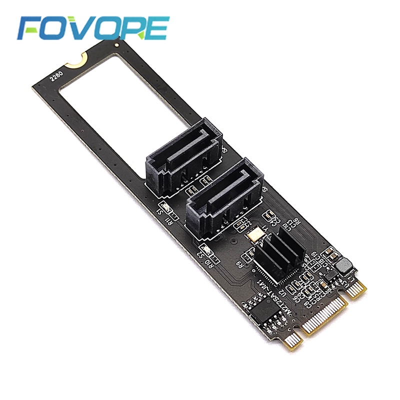 Sata To M2 Adapter Nvme To Sata 2 Port Converter M2 Pcie Key Mb 6gbps Ssd Sata30 Adapter 2597