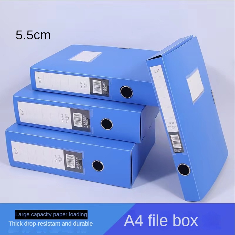 File Box Document Case Box Files/Paper Organizer Bule File Organizer