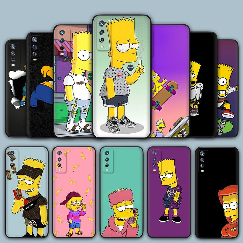 Silicone Cover Phone Case for Vivo Y20 Y30 Y50 Y21 Y33S Y21S 6E46 Bart ...