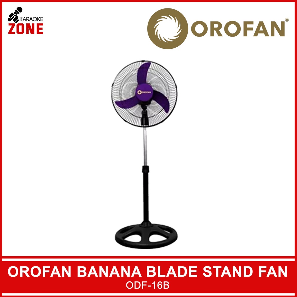 16 Inch Stand Fan OROFAN Stand Fan OSF 16B Banana Blade 16 Inch Stand Fan Orofan Stand Fan