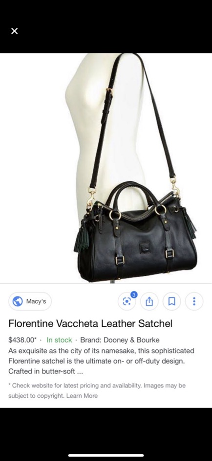 Dooney & Bourke Florentine Vaccheta Leather Satchel - Macy's