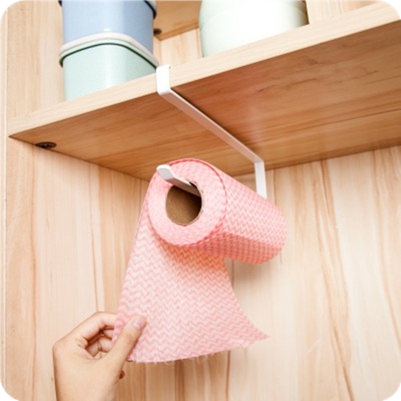 Kitchen tissue towel rack cling film rack cabinet rack hanging rack ...