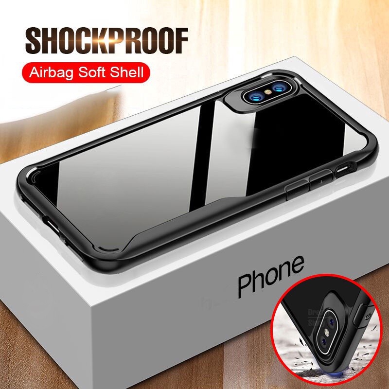 Shockproof Acrylic Case For iPhone X XS Max XR 11 Pro Max 8 7 6S 6 Plus ...