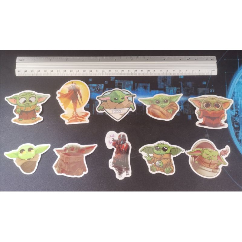 Star Wars The Mandalorian 10 Piece Sticker Set A Brand New Cute ...