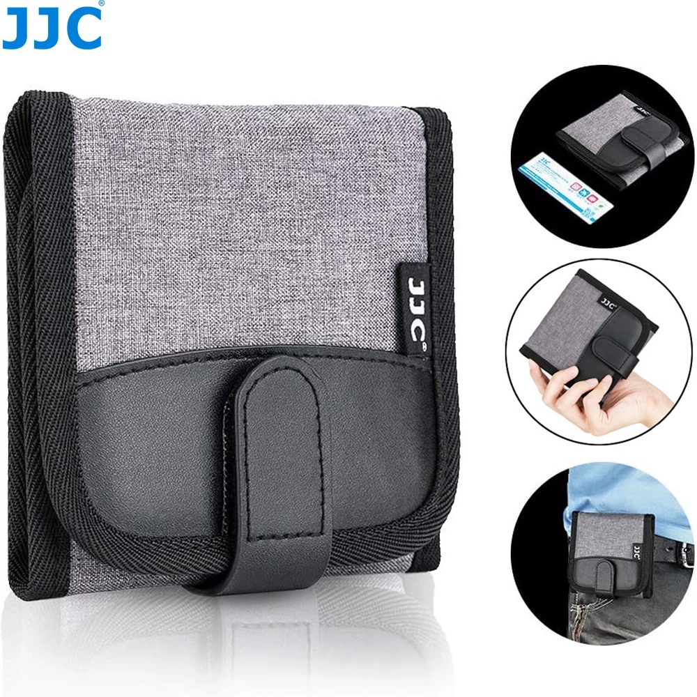 JJC 3 Slots Camera Lens Filter Case Pouch Bag Wallet Storage for up to ...
