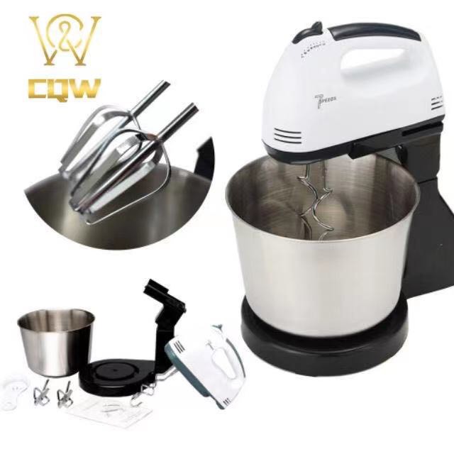 CQW.NO1 Hand Mixer 7 Speed Electric Mixer with Stand and Stainless Bowl