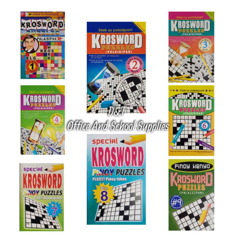Crossword Puzzle (Tagalog) (#1 #10) Shopee Philippines