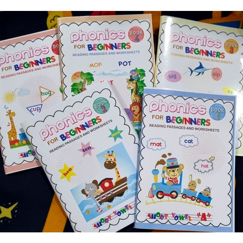 Phonics for Beginners Booklet w/ activities #1-5 / Reading Passages and