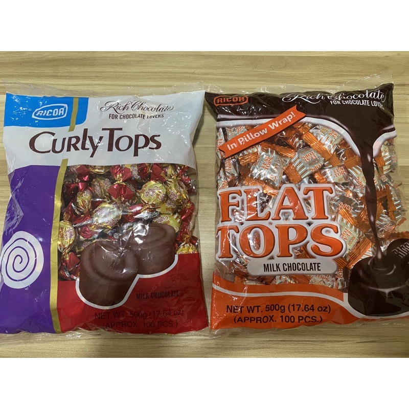 Ricoa Flat Tops/ Curly Tops 500g(Approx. 100 Pcs) Shopee Philippines