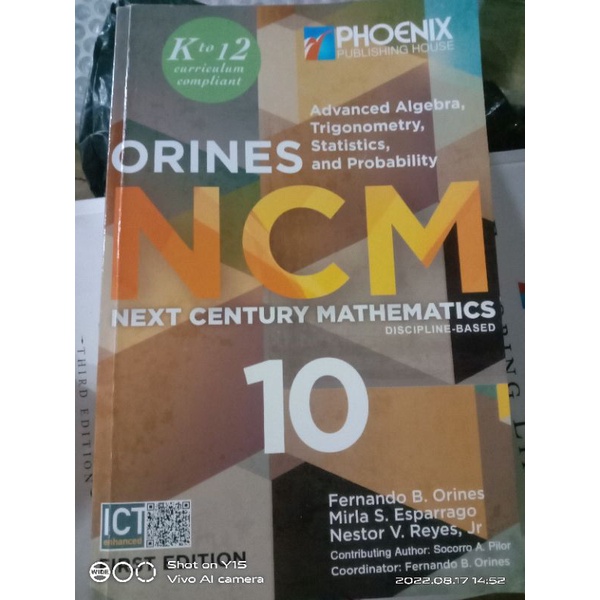 ORINES NCM NEXT CENTURY MATHEMATICS | Shopee Philippines