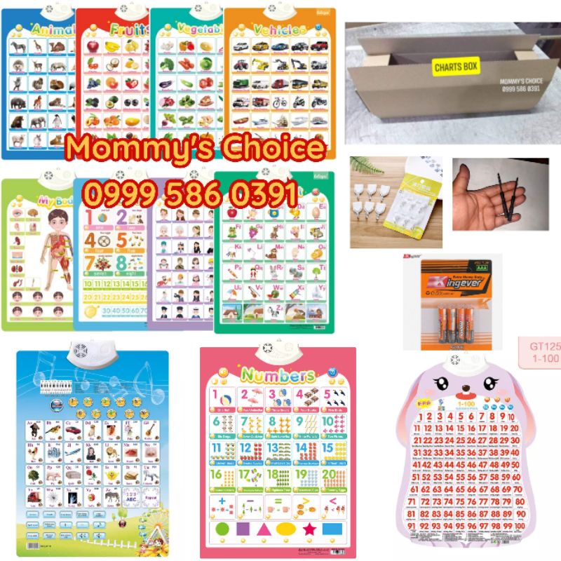 P50 each! TALKING CHART /EDUCATIONAL CHART/ BABY CHART/ KID/ CHART ...