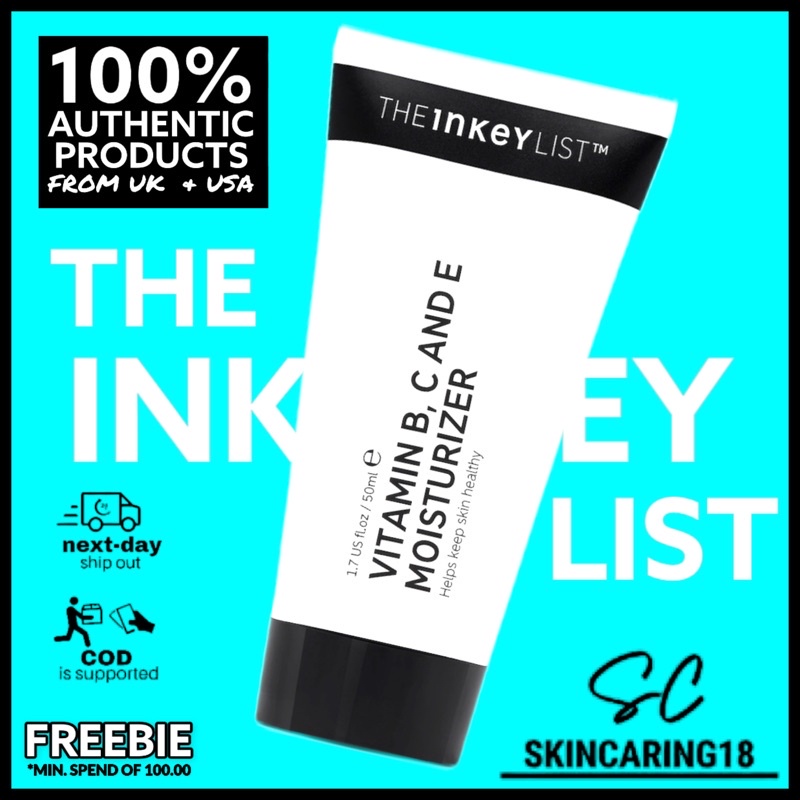 UK] The Inkey List Vitamin B, C And E Moisturizer (Moisturiser ...