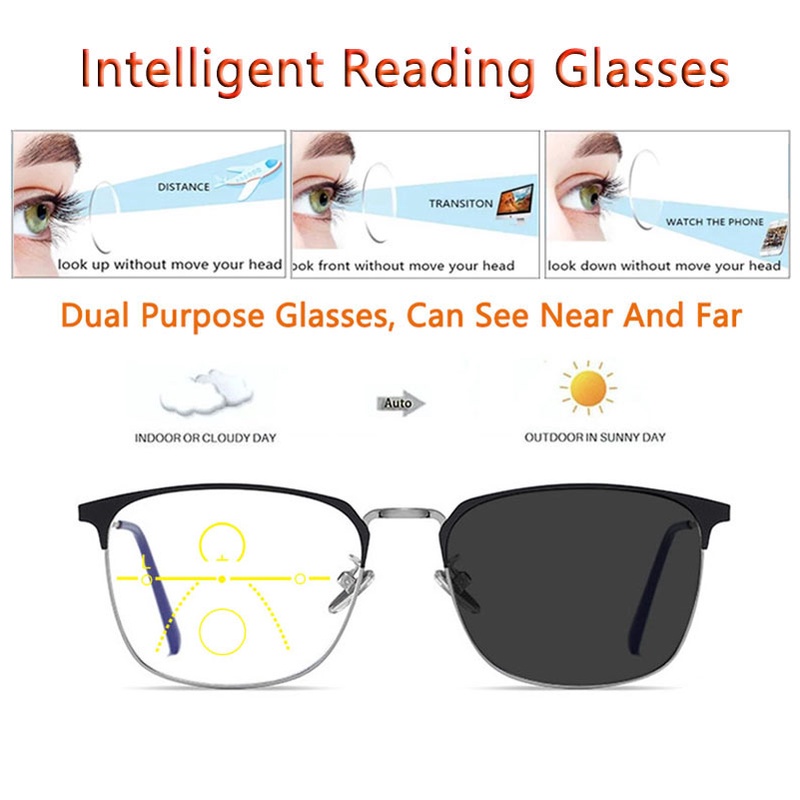 Progressive Multifocal Transition Eyeglasses Hyperopia Presbyopia