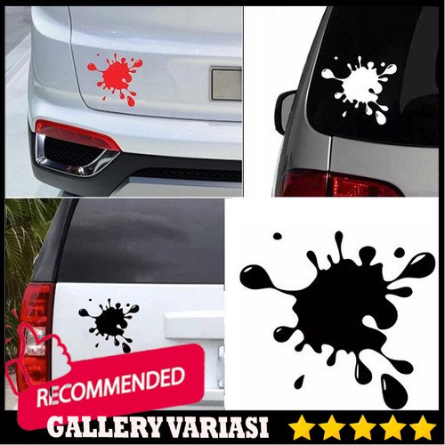 Unique Cute Car Body Glass Sticker Splash Liquid Cutting Sticker ...