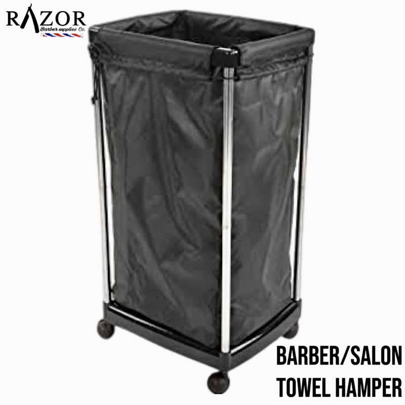 Salon Barber Towel Hamper Laundry Hamper Cart for Salon and