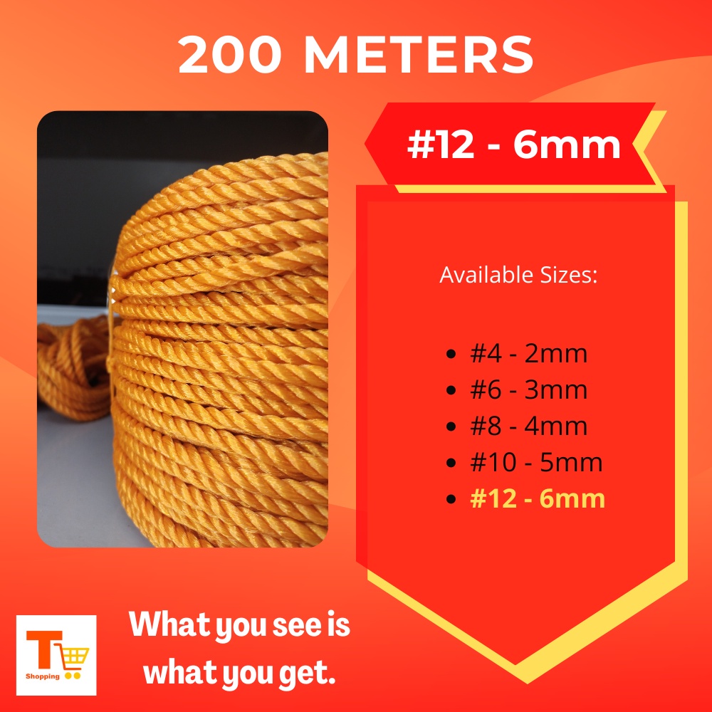 Nylon Rope High Quality 200M | Shopee Philippines