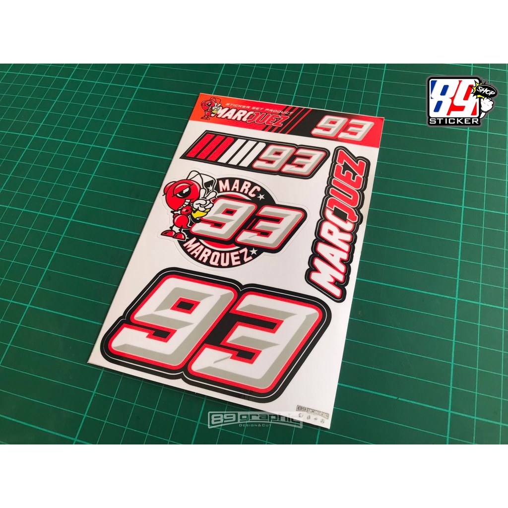 Sticker Set Kit 93 Mark Machet No. 93 And Ant Cartoon Characters For ...