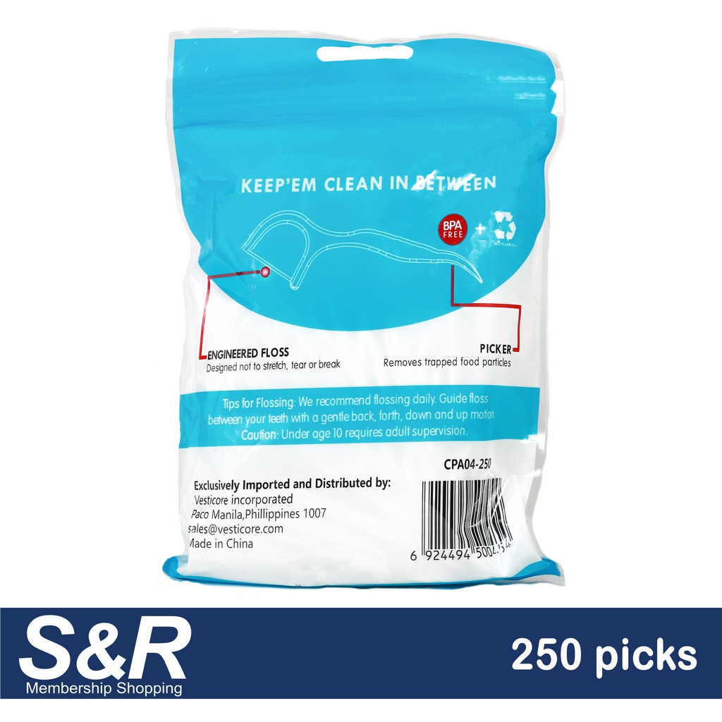 Cleanstar Dental Floss Picks 250pcs Shopee Philippines