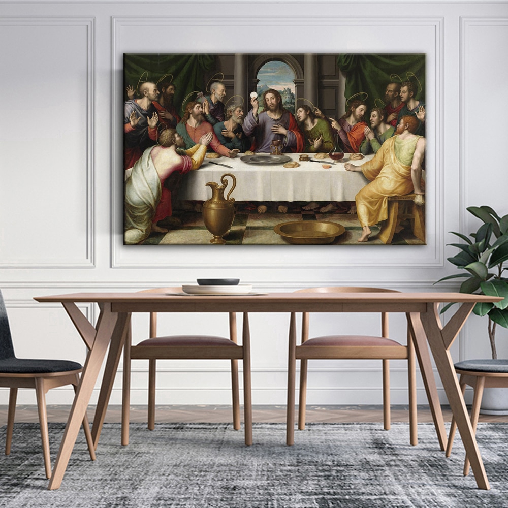 Last Supper Canvas Paintings Reproductions Classical Wall Art Canvas 