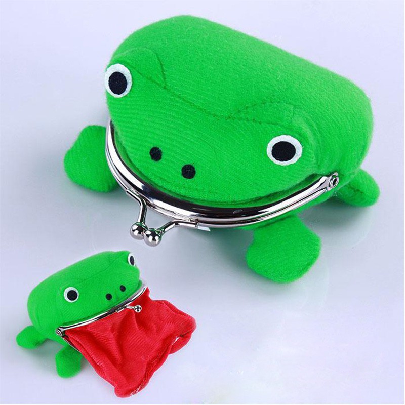 Frog Shape Coin Purse Uzumaki Furry Plush Wallet Naruto Gift