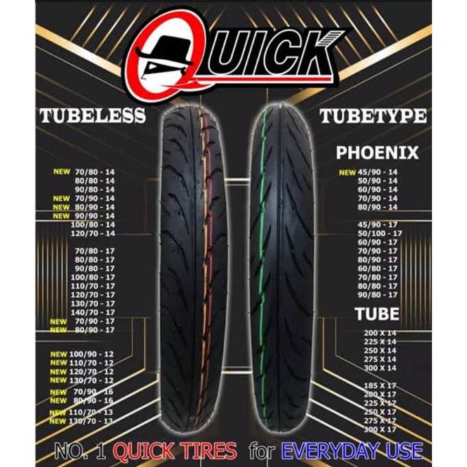 QUICK PHOENIX TUBETYPE TIRES | Shopee Philippines