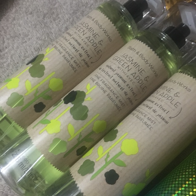 Bath and body works jasmine and green apple mist hot sale