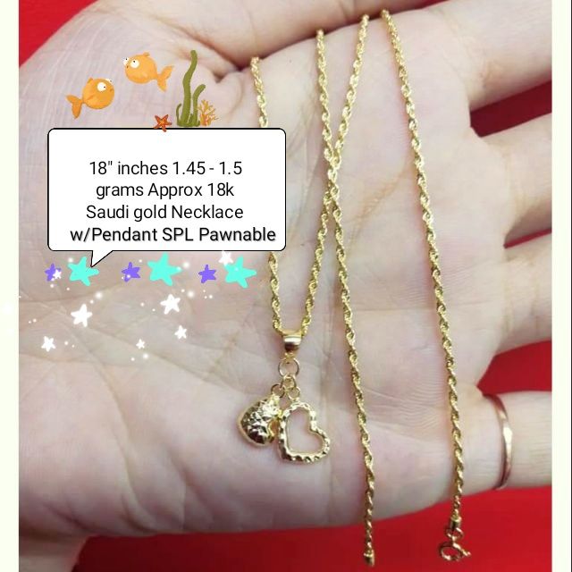 1.5 gram gold on sale chain price