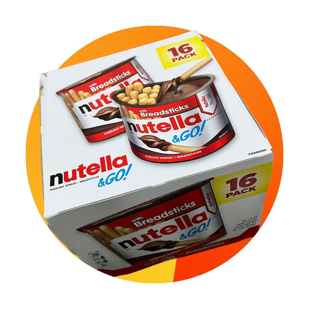 Nutella & Go, Hazelnut Spread and Breadsticks, 1.8 oz, 16count