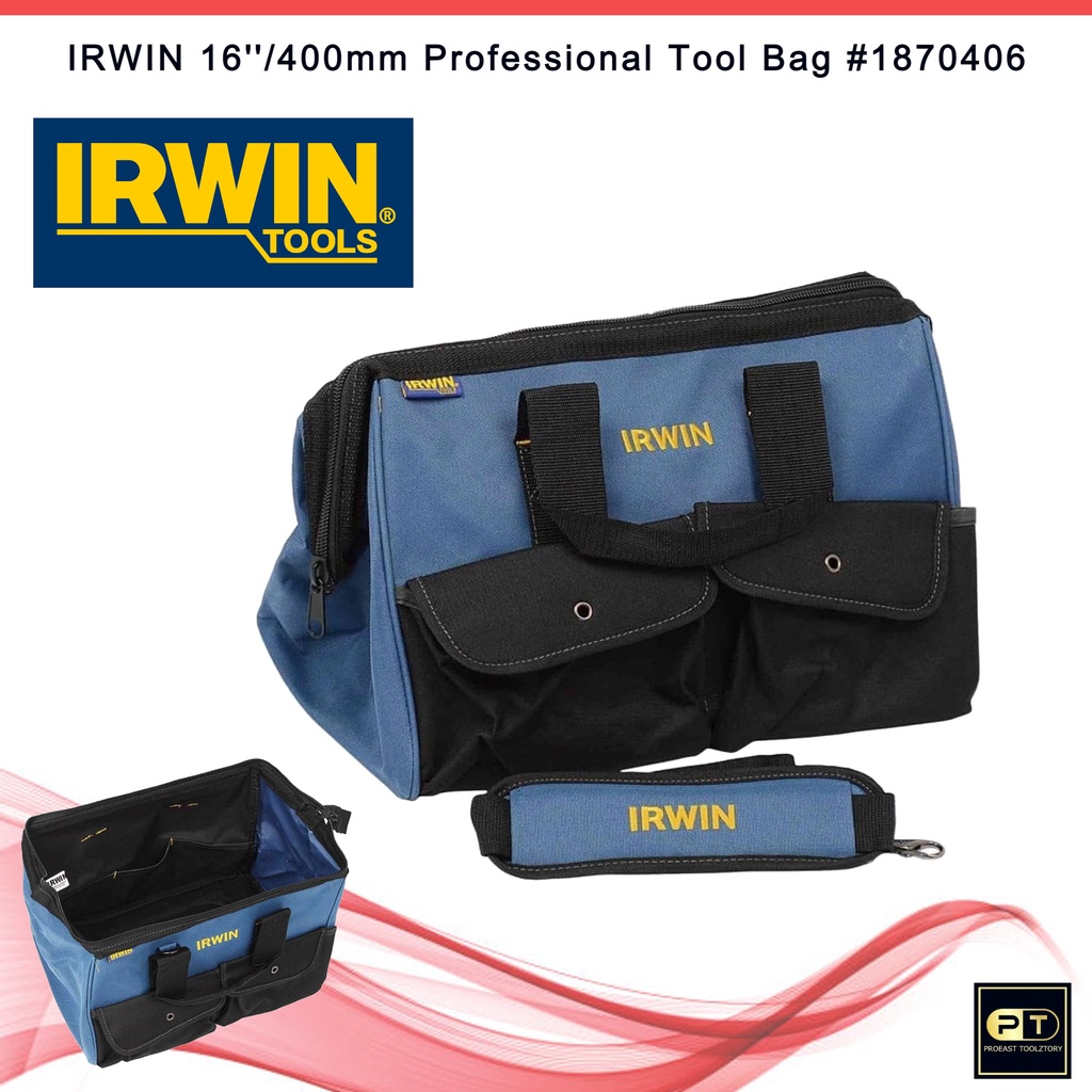 IRWIN 16''/400mm Professional Tool Bag 1870406 | Shopee Philippines